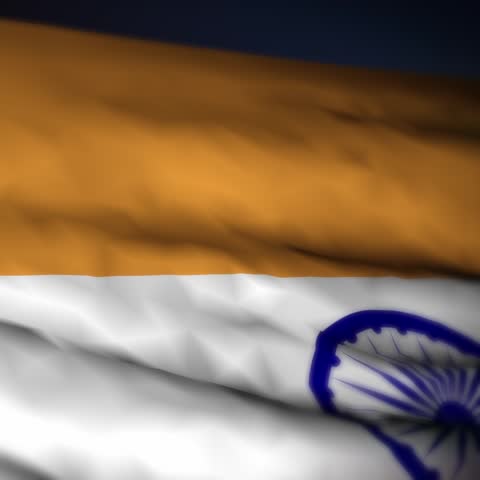 Indian Tricolor Flag Animation – Square Aspect Ratio