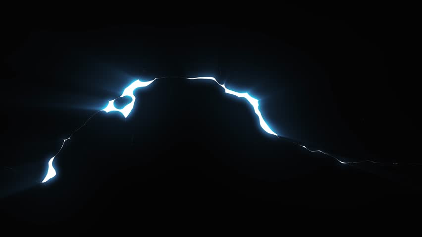 Animated cartoon and manga powerful electric visual fx, with shiny lightning strikes