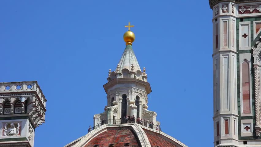 FLORENCE, ITALY - MAY 4: Piazza del Duomo in the heart of the historic center of Florence. It is dominated by the cathedral and of related buildings such as Giotto