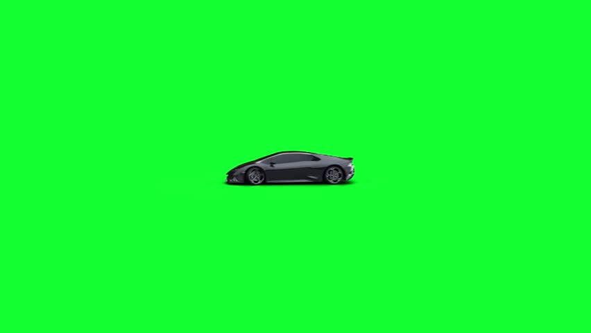 Car Views 3D render 4K Video Green Screen
