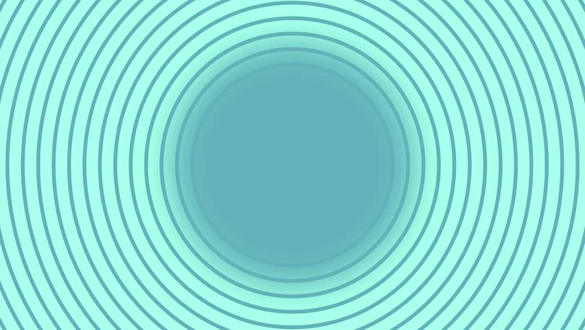 Minimalist blue concentric circle animation with expanding motion. Abstract background in soft turquoise tones, perfect for modern presentation, digital banner, wallpaper, or social media backdrop.