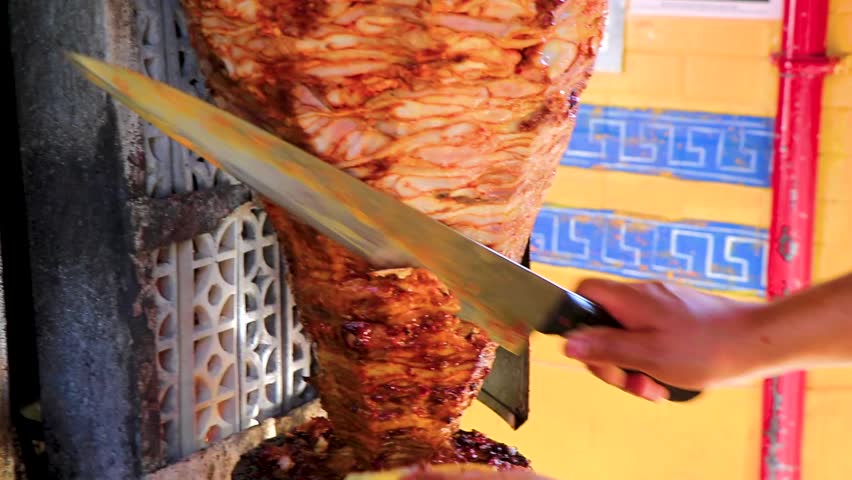 Mexican food products meat in restaurants on the street and in supermarkets in Centro Historico Mexico City Mexico.