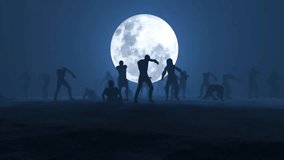 Running zombies 3D Animation.1080 HD - Powered by Shutterstock - Get 15% off with code: PIKWIZARD15