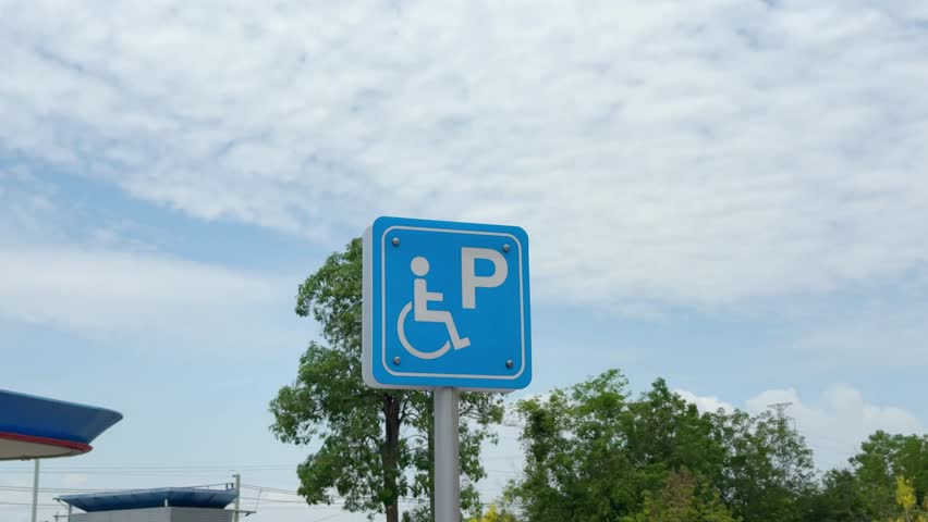 Parking signs for the disabled
