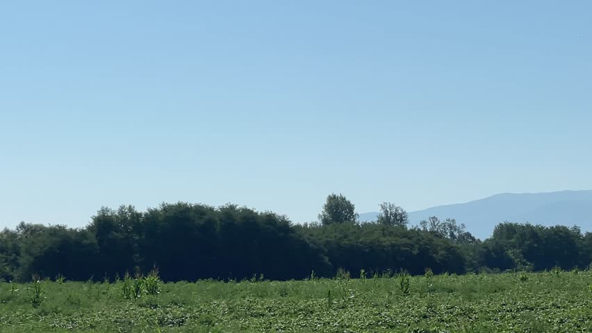 Mountain landscape in Fagaras mountains, Romania. Panoramic view.