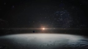 Vast starfield shimmers faintly. Distant galaxies glow softly. celestial view, cosmic tones, astral mist, infinite depth, galaxy haze - Powered by Shutterstock - Get 15% off with code: PIKWIZARD15