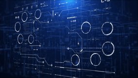 The glowing blue tones, clean grid lines, and immersive digital environment convey cutting-edge technology, making this visual perfect for use in cybersecurity campaigns 4K motion background. - Powered by Shutterstock - Get 15% off with code: PIKWIZARD15