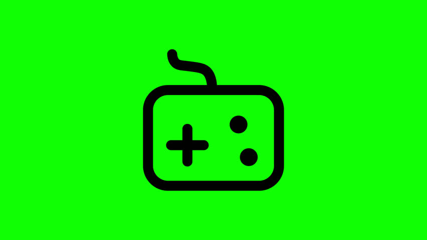 Game Controller icon green screen video - Powered by Shutterstock - Get 15% off with code: PIKWIZARD15
