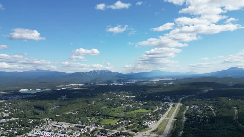 Whitehorse yukon skyline drone aerial