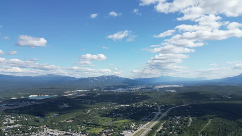 Whitehorse yukon skyline drone aerial