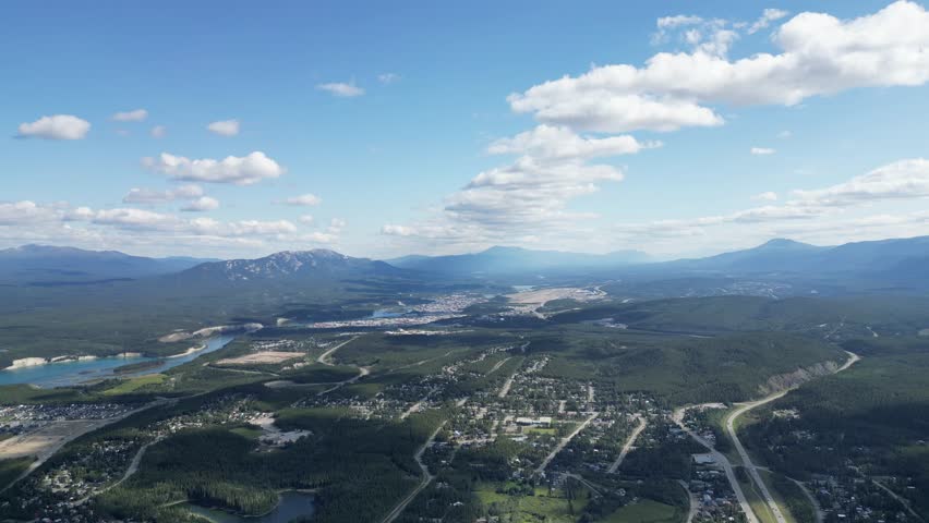 Whitehorse yukon skyline drone aerial