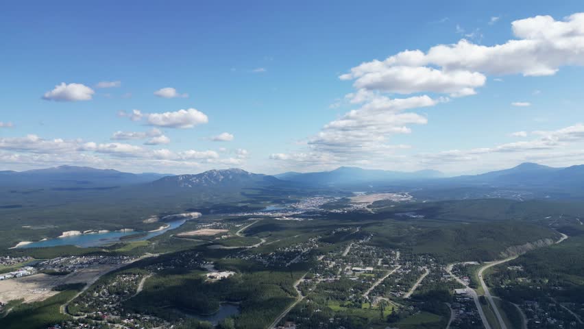 Whitehorse yukon skyline drone aerial