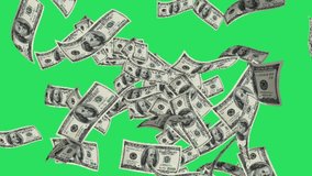 Realistic banknotes floating across the green screen. - Powered by Shutterstock - Get 15% off with code: PIKWIZARD15