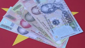 Vietnam money, dong, paper banknotes, cash. Vietnamese money for doing business, travelling - Powered by Shutterstock - Get 15% off with code: PIKWIZARD15