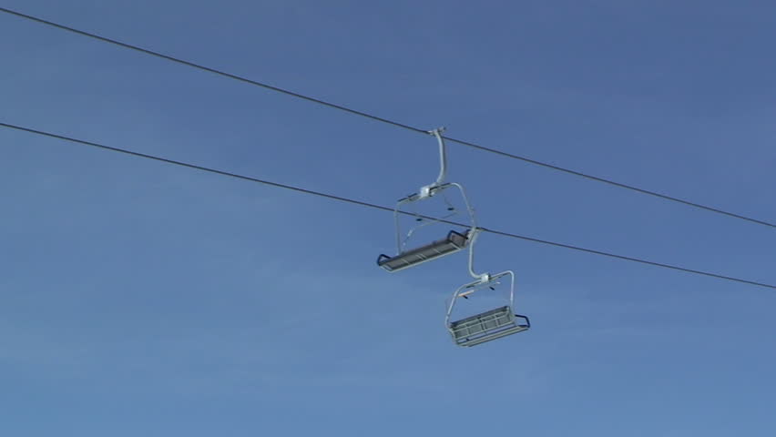 Ski lift bring people to top of the mountain