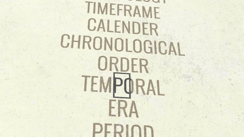 Chronology 3D Scrolling Title Animation