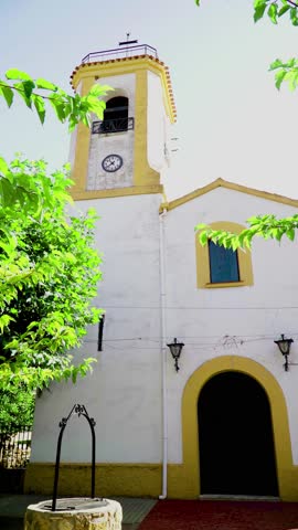 Beautiful church in Ruidera village, Castilla la Mancha, Spain	