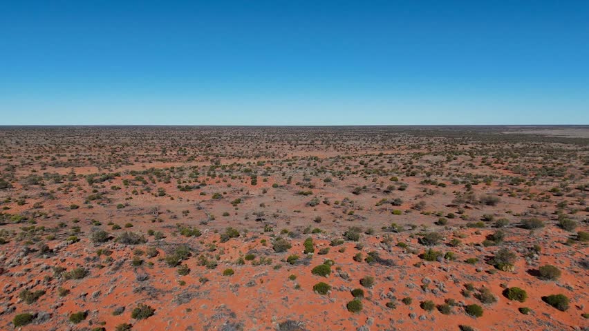 Aerial landscape views of the New South Wales outback