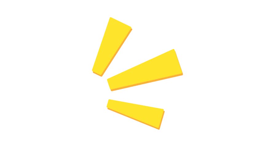 Animated spark icon loop for highlighting object