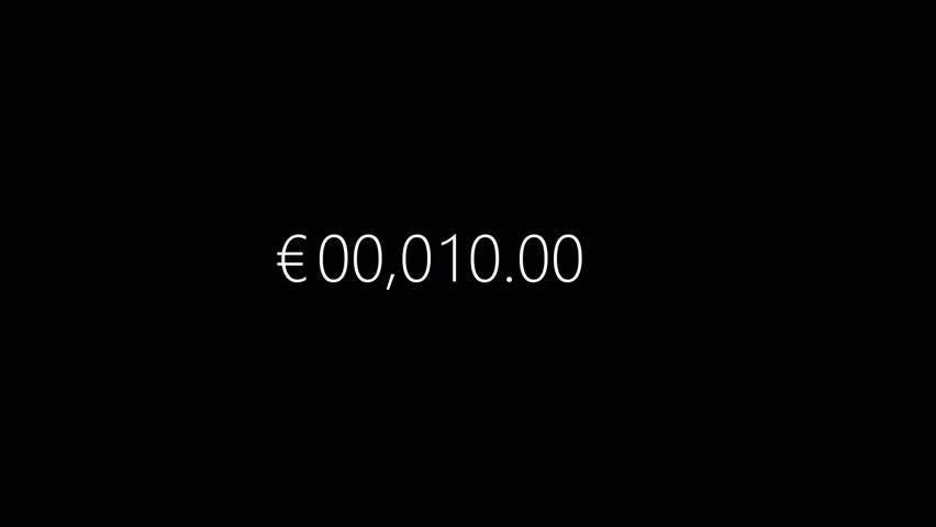 Whit color One Million Dollars Isolated on Black Background .Symbolizing Concept of earning money.