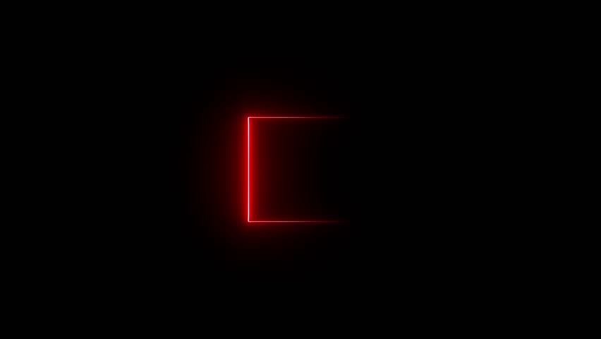 abstract neon saber background. Abstract light neon frame on black background. laser show looped animation. Abstract light neon frame on black background. laser show looped animation