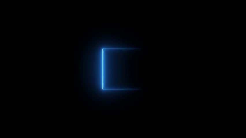 abstract neon saber background. Abstract light neon frame on black background. laser show looped animation. Abstract light neon frame on black background. laser show looped animation