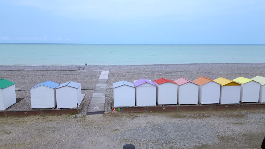 France Normandy Plage de Criel Drone