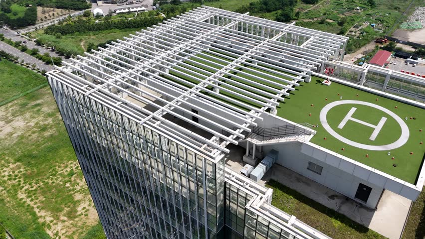 Skyscrappers in International business distriict in Songdo, Yeonsu-gu, Incheon, South Korea