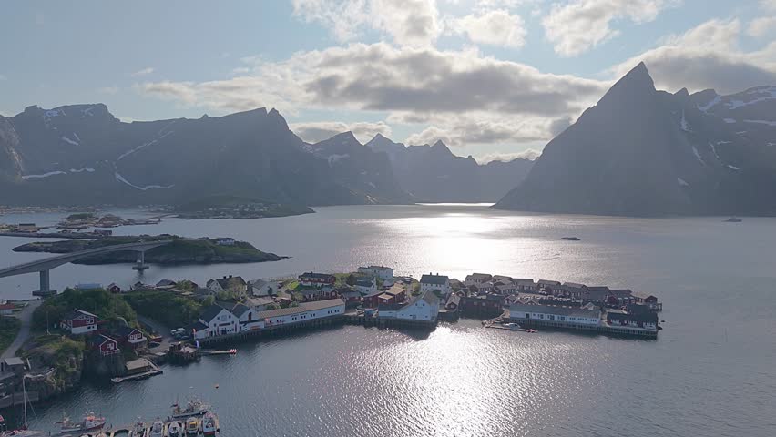 Fishing village at Reine in the lofoten islands, Norway