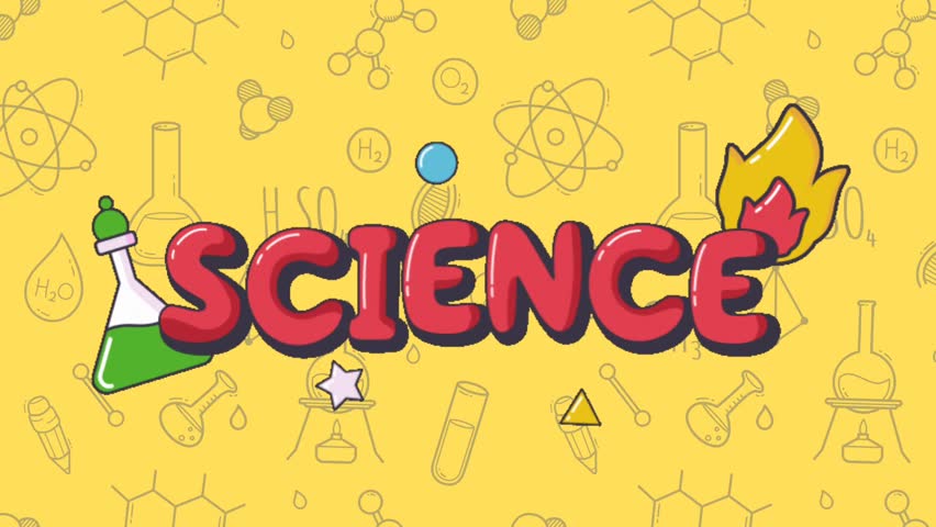 Science elements Video Clip, Science text animated video