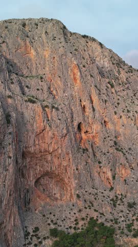 El Chorro, Spain, Camino del Rey on a bautiful mountain landscape