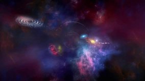 Starfields shimmer in vast depth. Nebula wisps curl through darkness. cosmic hush, distant shimmer, astral clouds, deep void, velvet night - Powered by Shutterstock - Get 15% off with code: PIKWIZARD15