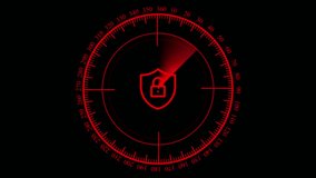 Animation of online security padlock, scope scanning and data processing. global connections, technology and digital interface concept  video.Abstract technical security HUD background. - Powered by Shutterstock - Get 15% off with code: PIKWIZARD15