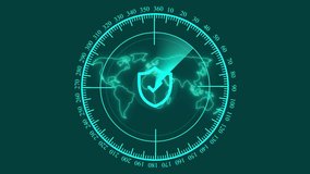 military radar screen scanning for targets loop,futuristic digital scanner interface on black background,Cyber security concept of protection and scan with Radar icon animation isolated on black bc. - Powered by Shutterstock - Get 15% off with code: PIKWIZARD15