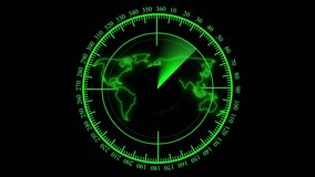 global surveillance radar with world map and target detection,sonar display with world map detecting international contacts,global network connection visualization on radar display. - Powered by Shutterstock - Get 15% off with code: PIKWIZARD15