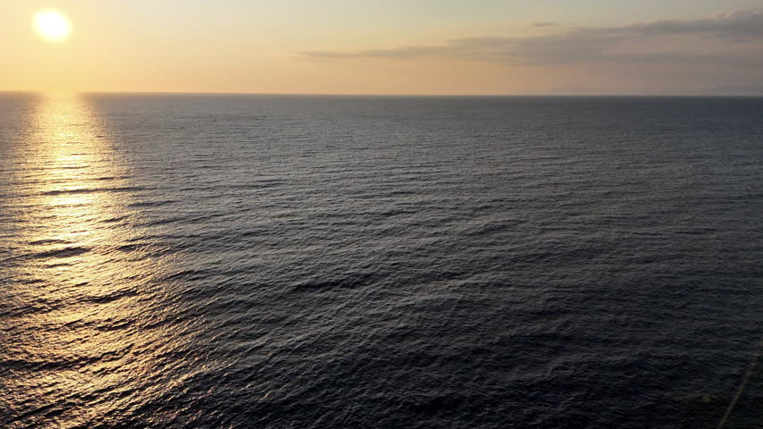 Aerial footage of a yacht sailing trip in the greek islands