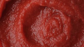 Macro Texture of Rich Tomato Paste. Culinary Red Background. - Powered by Shutterstock - Get 15% off with code: PIKWIZARD15