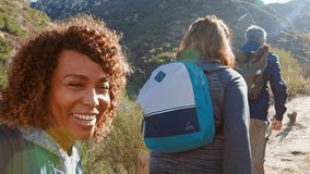 Group Of Senior Friends Go Hiking Along Trail In Countryside Together - Powered by Shutterstock - Get 15% off with code: PIKWIZARD15