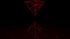 Rotating Red Wireframe Pyramid VJ Loop - Powered by Shutterstock - Get 15% off with code: PIKWIZARD15