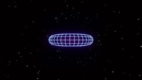Abstract Neon Wireframe Torus Tunnel Loop - Powered by Shutterstock - Get 15% off with code: PIKWIZARD15