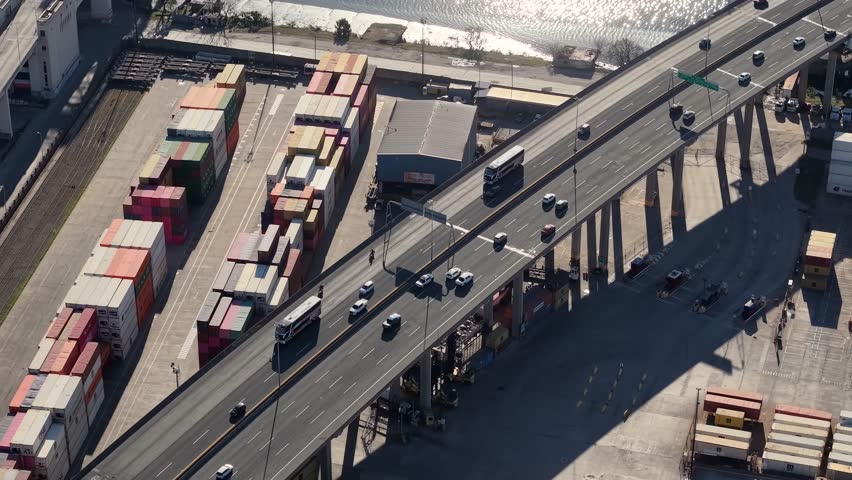 Aerial Views and Highways Of Buenos Aires