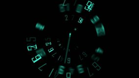 clock animation that expresses the rapidly passing time and hours on black background	 - Powered by Shutterstock - Get 15% off with code: PIKWIZARD15