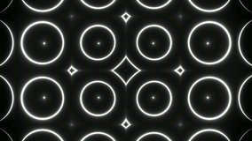 Video.Neon fractal vintage shapes glowing in motion. Retro geometric video animation with black and white color abstract energy - Powered by Shutterstock - Get 15% off with code: PIKWIZARD15