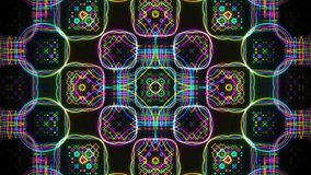 Video.Neon fractal vintage shapes glowing in motion. Retro geometric video animation with vibrant abstract energy - Powered by Shutterstock - Get 15% off with code: PIKWIZARD15