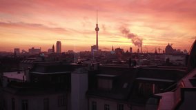 A vibrant sunset over a bustling European city is overlaid with a dynamic stock chart and financial data, symbolizing economic growth, business analytics, and global market trends. - Powered by Shutterstock - Get 15% off with code: PIKWIZARD15