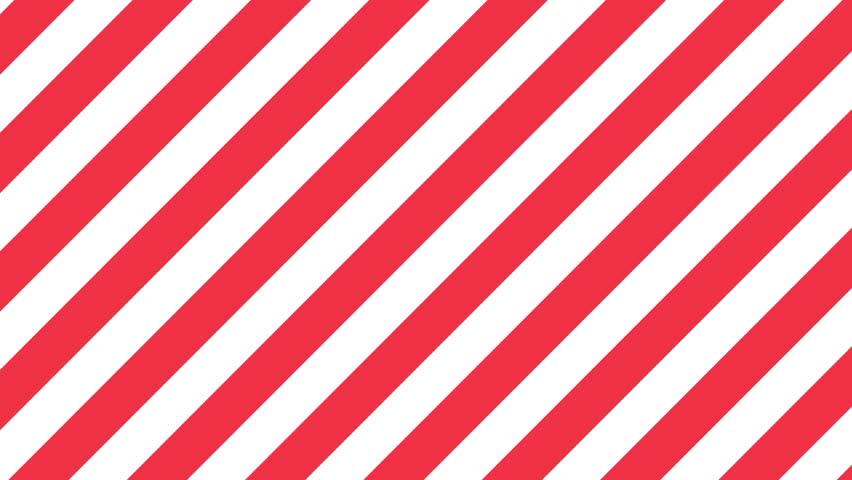 Red and White Diagonal Stripes Animated Pattern. Diagonal Stripes Motion background
