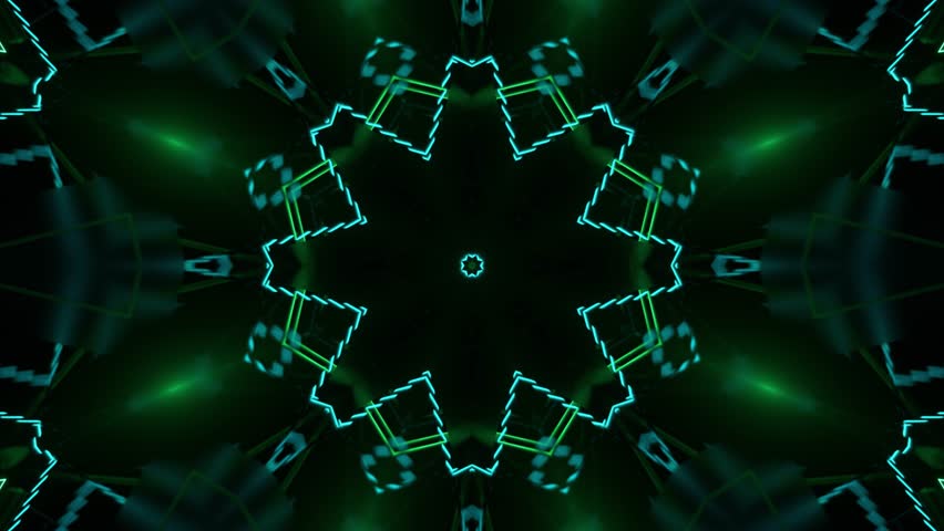 Seamless Neon Cyberpunk VJ Background Loop, Abstract Motion Visual for Live Shows and DJs	