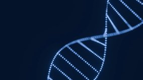 Glowing Blue DNA Double Helix Made of Light Particles on Dark Background Representing Genetics, Biotechnology, Molecular Science, Research, and Medical Innovation. created using non-AI 3d software - Powered by Shutterstock - Get 15% off with code: PIKWIZARD15