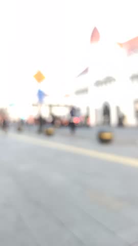 Blur and defocused view of Kota Lama Surabaya, abstract background of historic old town with soft bokeh city atmosphere