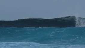 Beautiful powerful ocean wave with white sea foam at windy day.Maldives - Powered by Shutterstock - Get 15% off with code: PIKWIZARD15